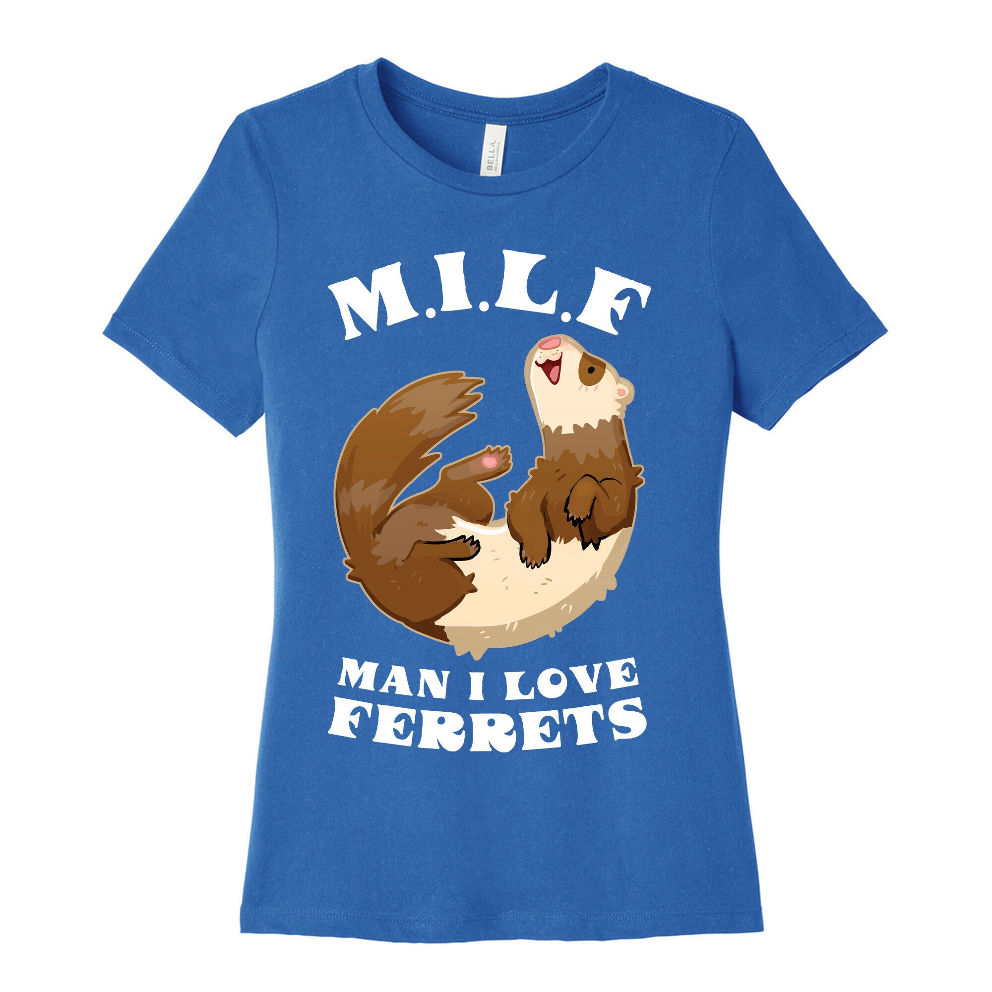 MILF  Man I Love Ferrets Women's Cotton Tee